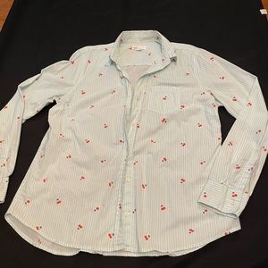Gap long sleep button down shirt